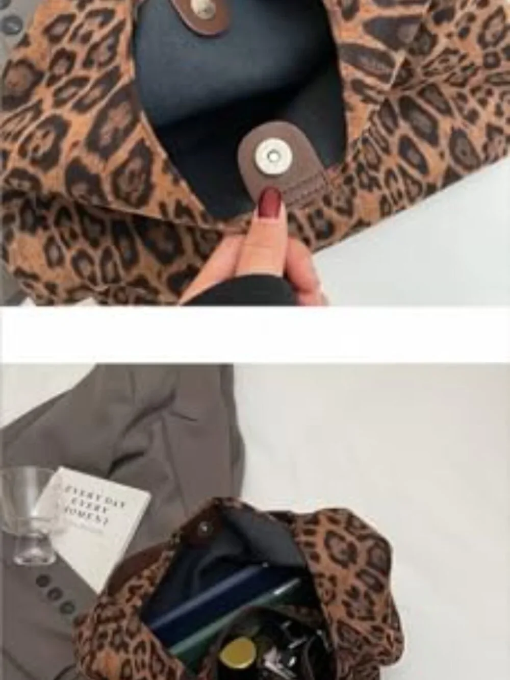 BRAND NEW Cheetah Leopard Print Tote Bag Large Capacity Bag